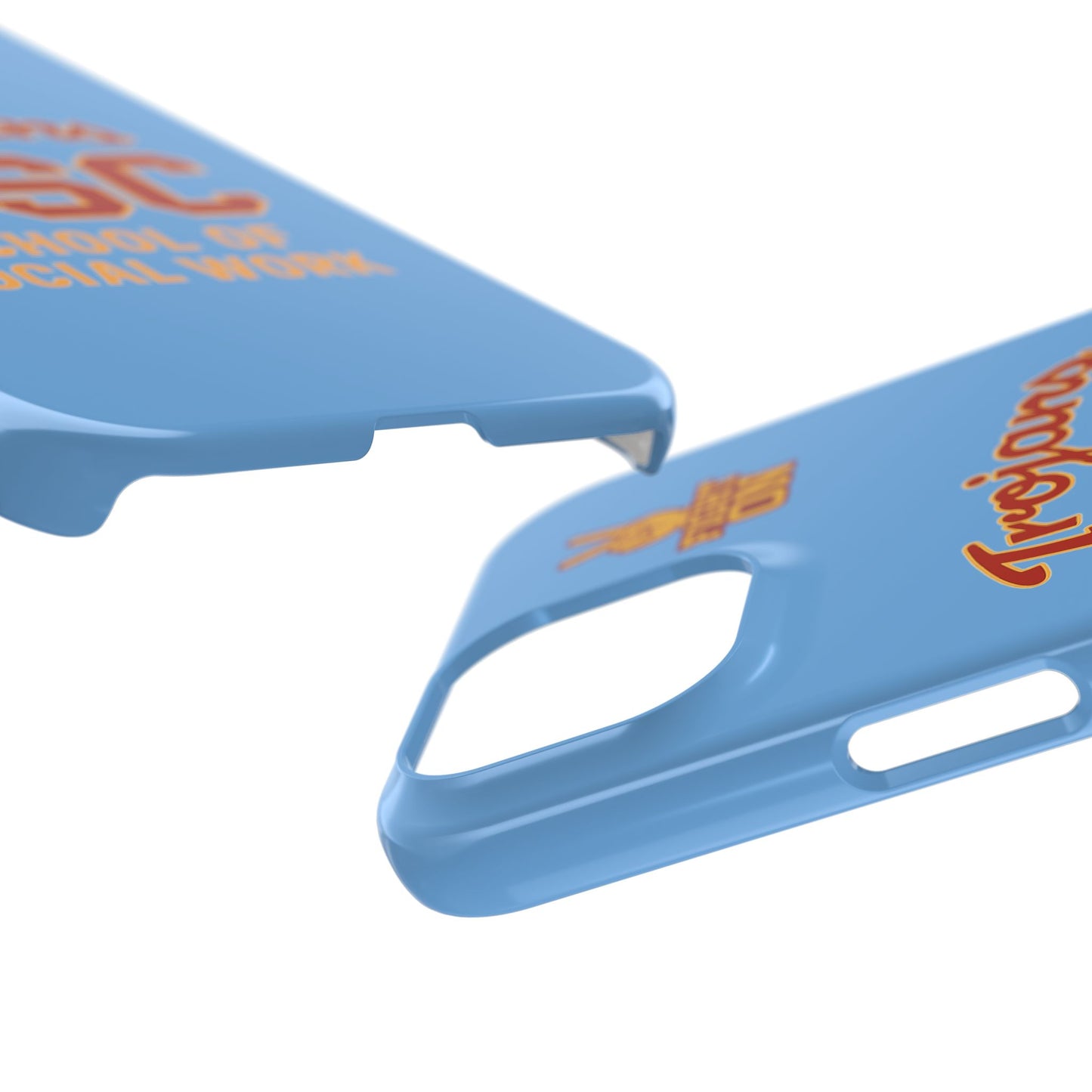 USC Trojans Slim I-Phone Case - School of Social Work (Light Blue)
