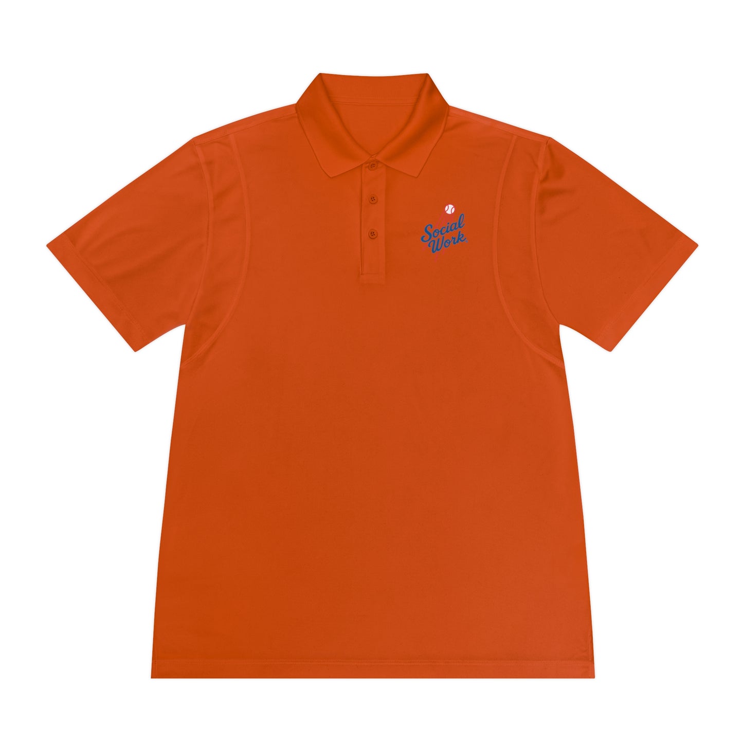 Sport Polo Shirt — Small "Special Week" Retro Script Chest Logo - Men's