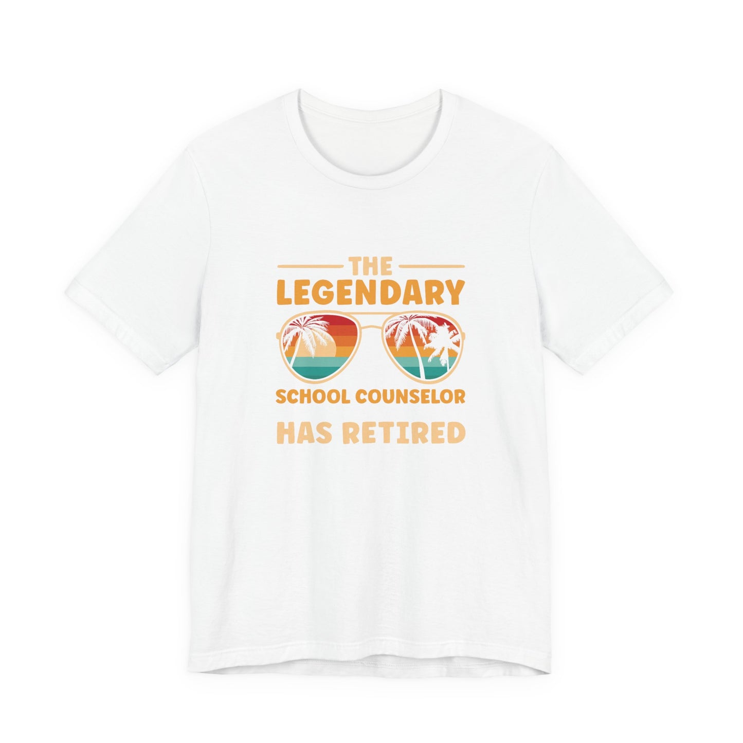 Unisex The Legendary School Counselor Has Retired T-Shirt — Retirement Gift Tee for Counselors