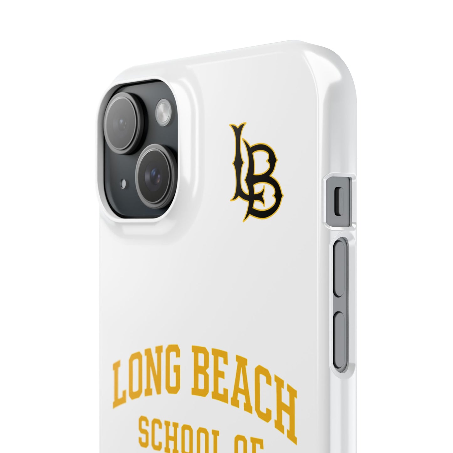 Long Beach State University - Slim I-Phone Case - School of Social Work (White