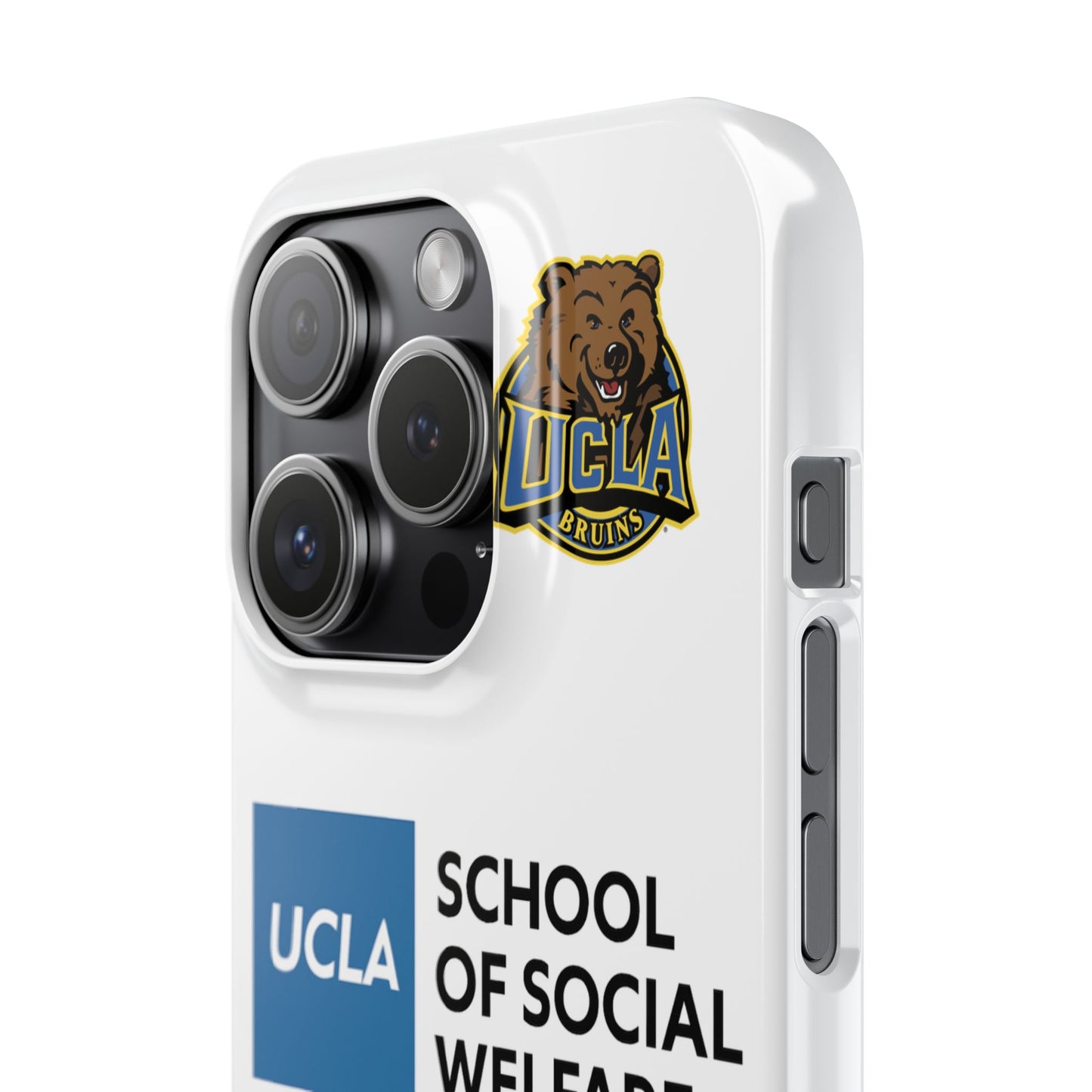 UCLA Slim I-Phone Case - School of Social Welfare (White)