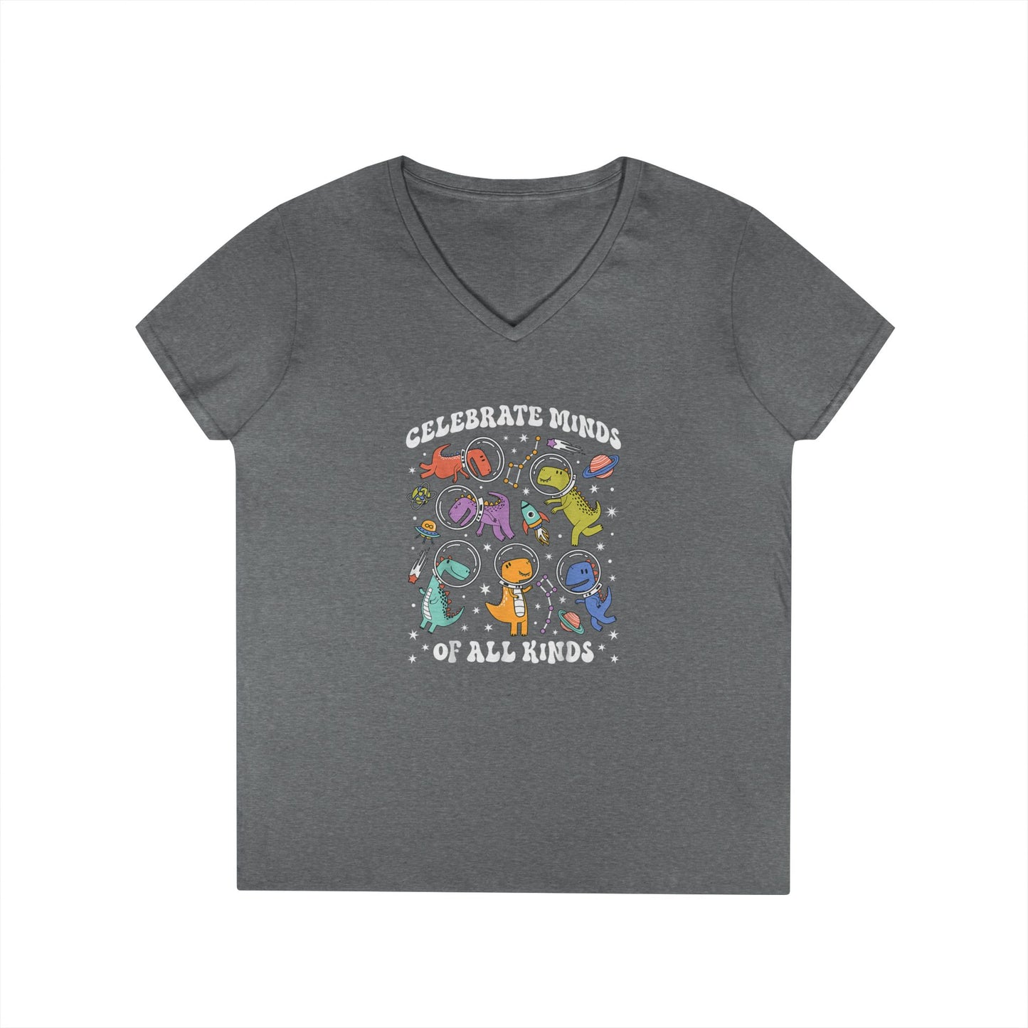Celebrate Blinds of All Kinds V-Neck Tee - School Social Worker (Women's)