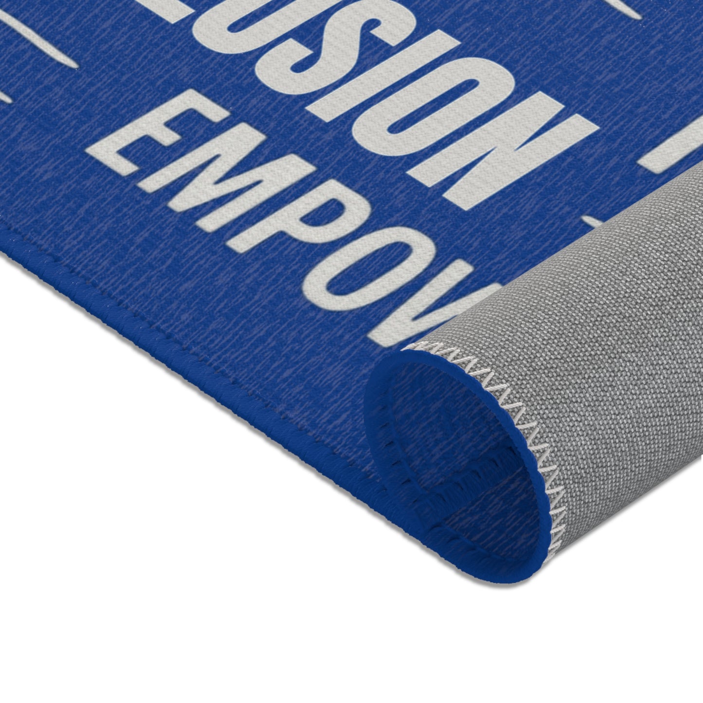 School Social Work Inspirational Area Rug - Royal Blue