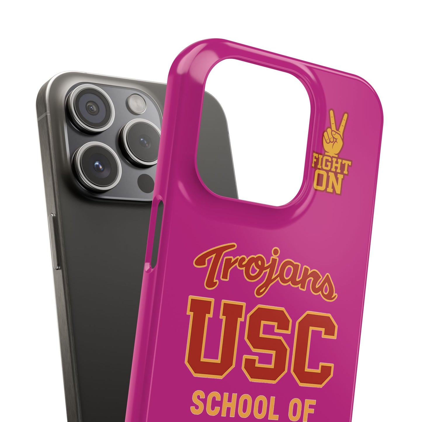 USC Trojans Slim I-Phone Case - School of Social Work (Pink)