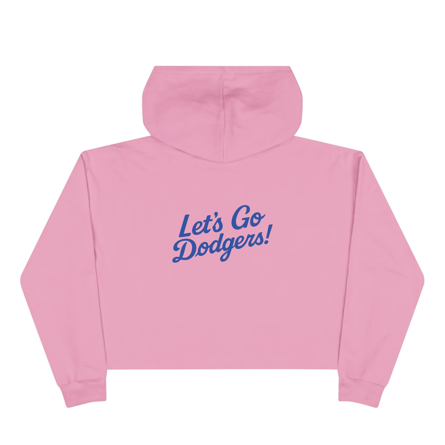 USC Social Work & Dodgers Crop Hoodie - Cheerful College Style