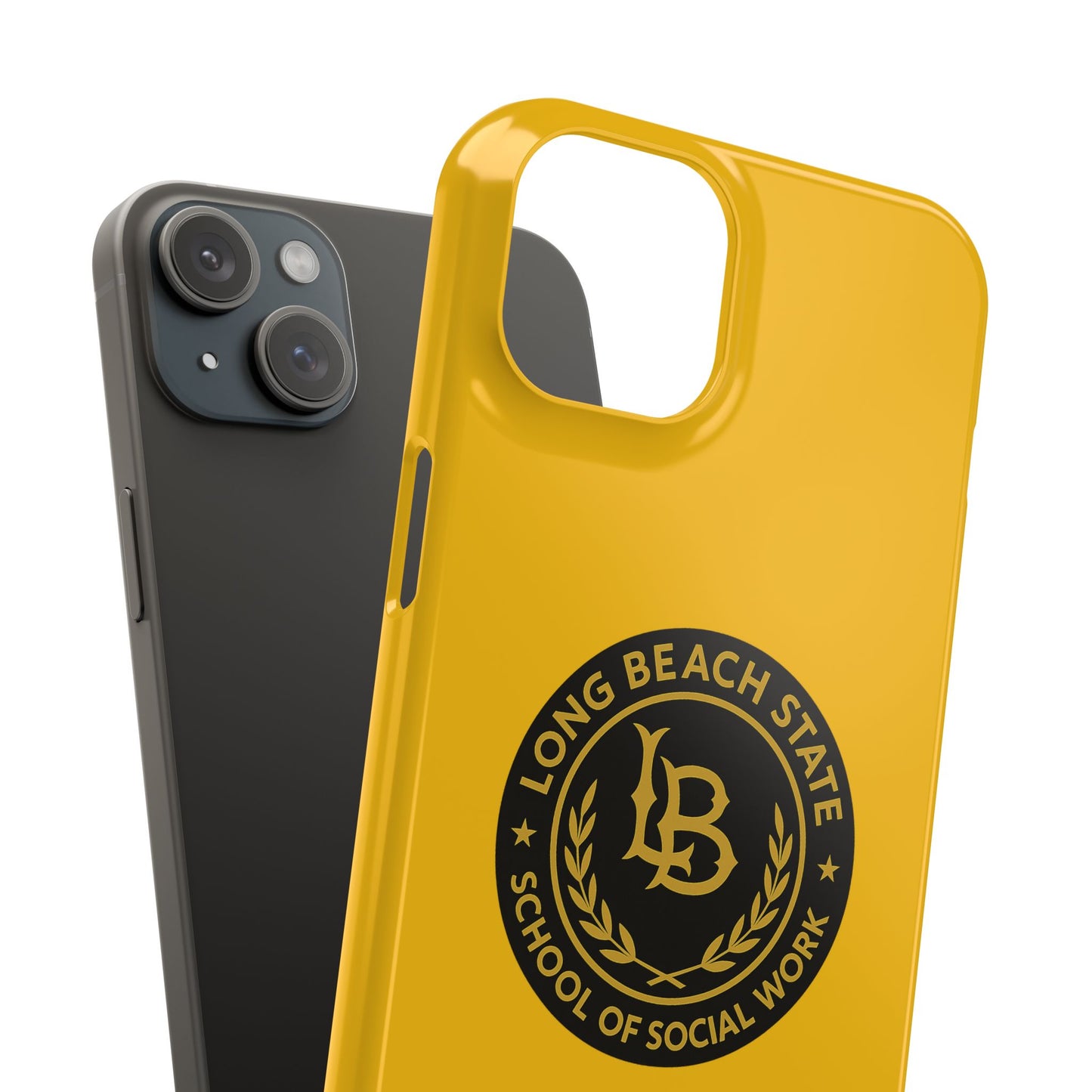 Long Beach State University - Slim I-Phone Case - School of Social Work (Yellow)