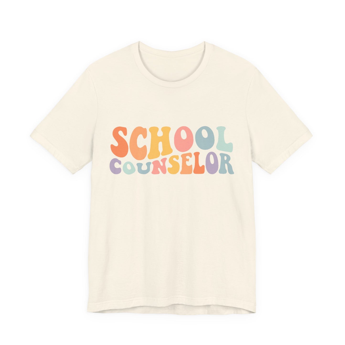 Unisex School Counselor Retro Shirt — Colorful Counseling Appreciation Tee