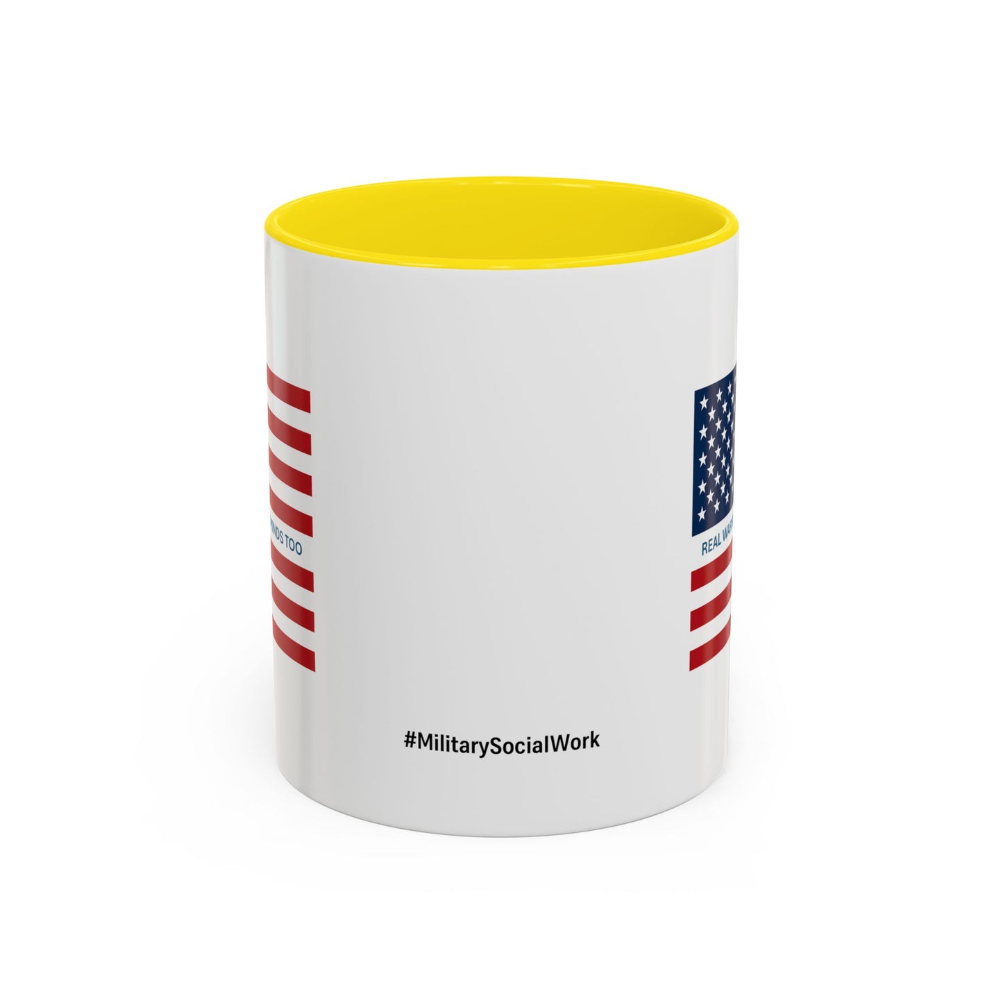 Military Social Work -Empowering Coffee Mug - "Real Warriors Heal Their Minds Too " - Perfect Gift for Advocates and Supporters