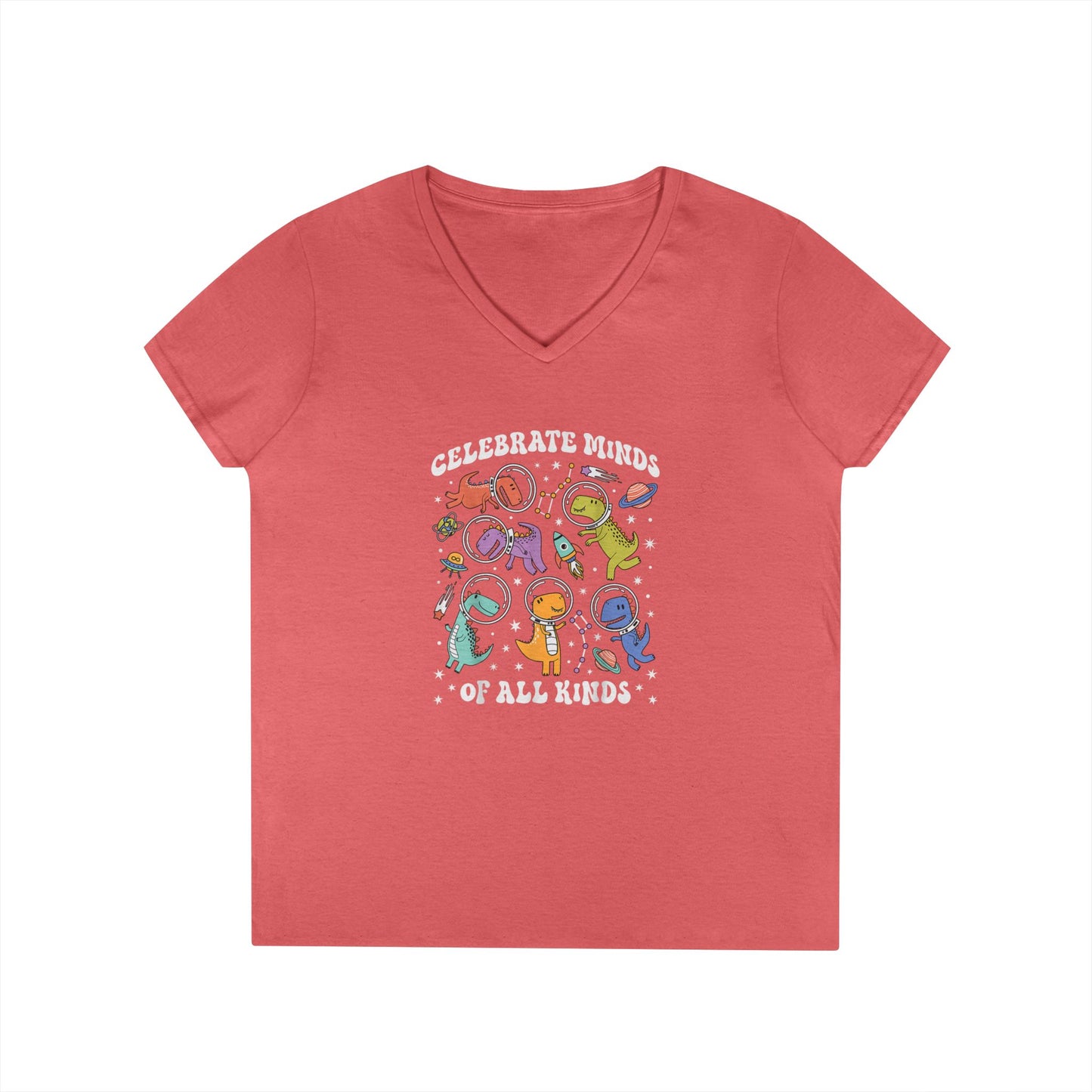 Celebrate Blinds of All Kinds V-Neck Tee - School Social Worker (Women's)