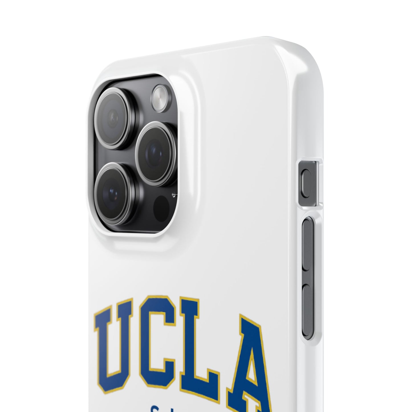 UCLA Slim I-Phone Case - School of Social Welfare-Text Logo (White)