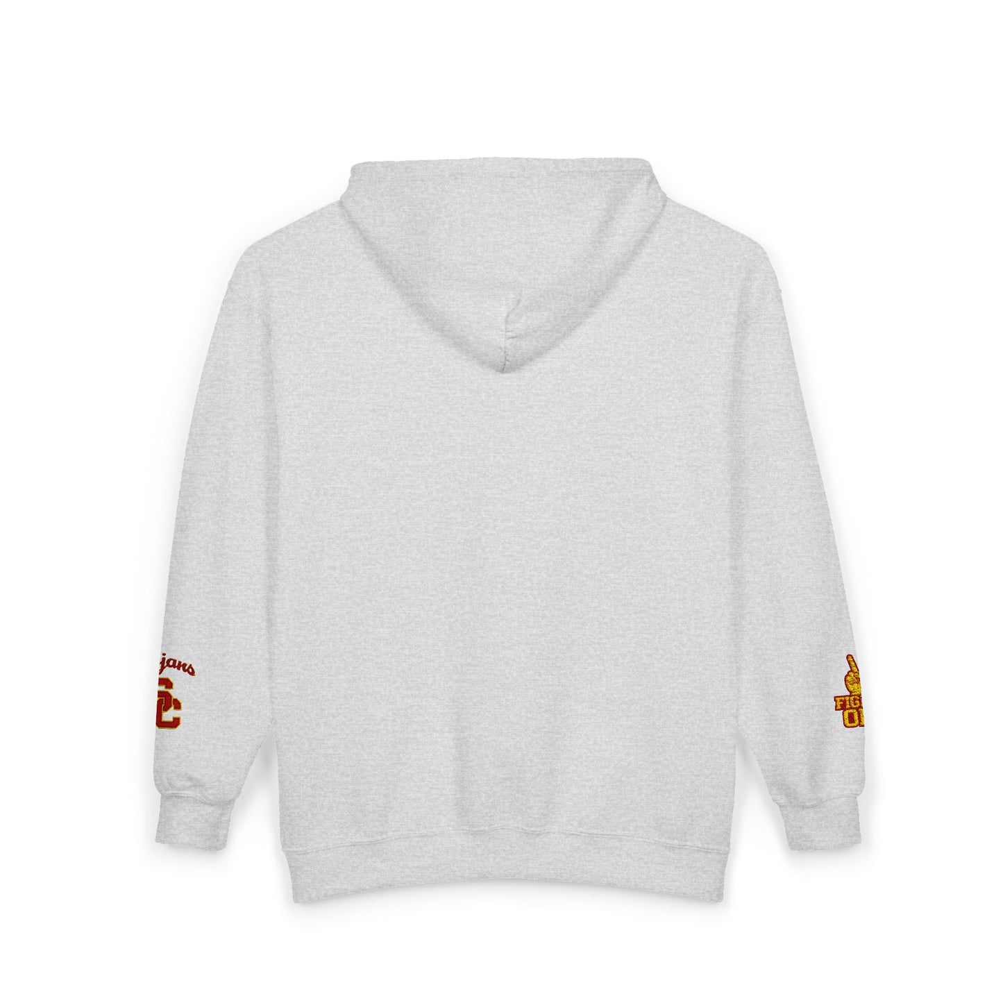 USC School of Social Work- Full-Zip Hoodie – Chest & Sleeve Logo Zip-Up Sweatshirt