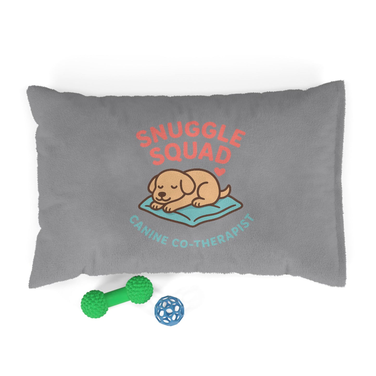 Snuggle Squad Canine Co-Therapist Pet Bed — Soft Plush Dog Cushion