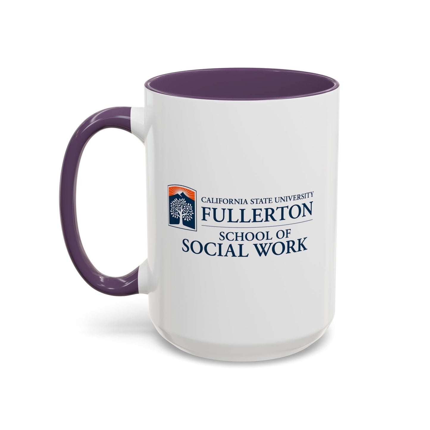 Fullerton School of Social Work Customized Accent Coffee Mug - 15oz