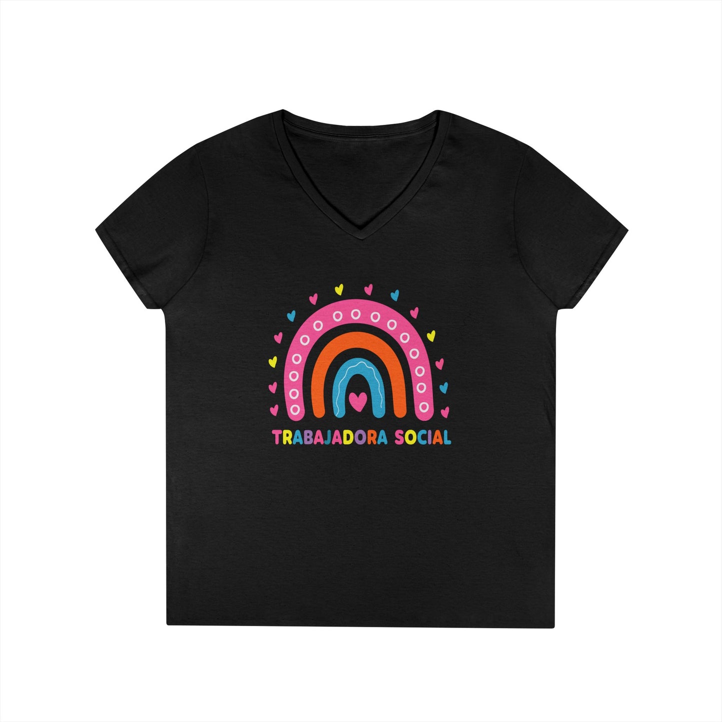 Trabajadora Social Rainbow V-Neck Tee