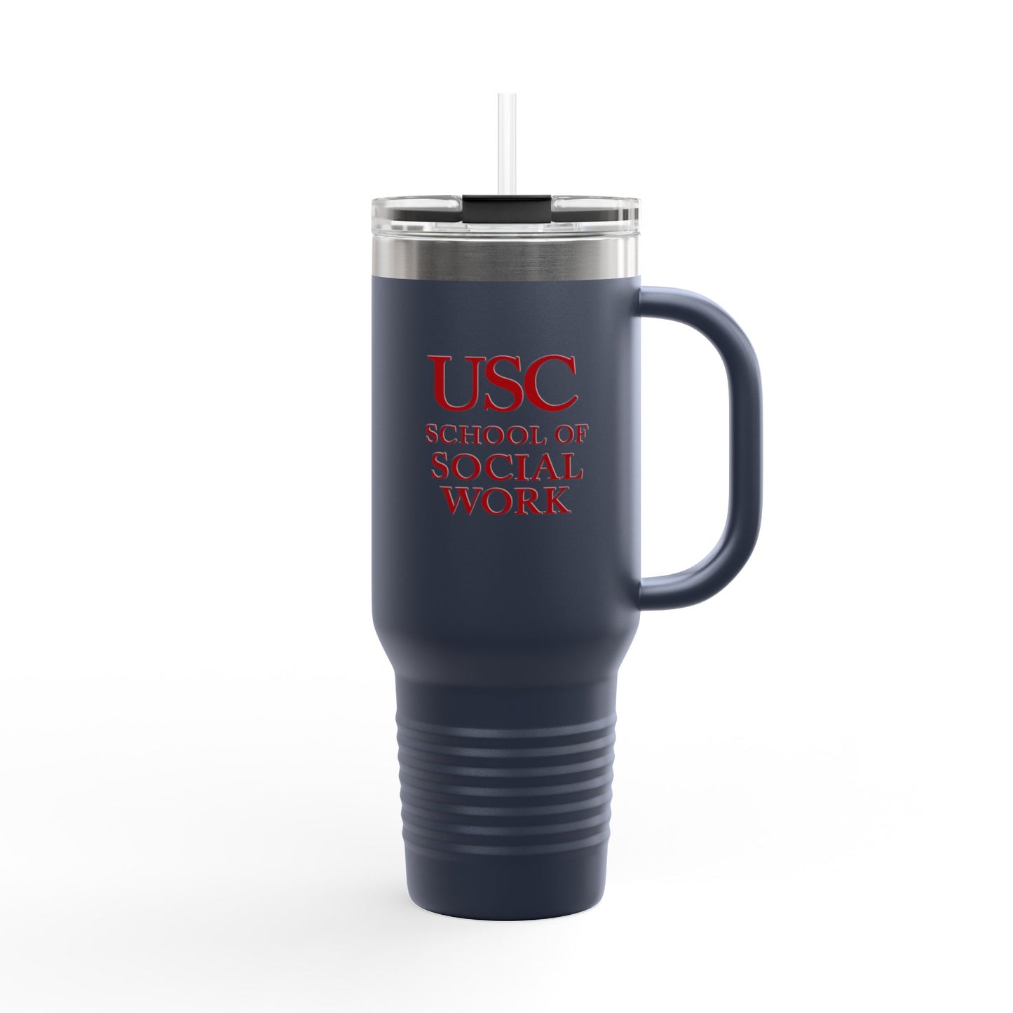 USC School of Social Work Insulated Travel Mug - 40oz Coffee Cup for Professionals & Students
