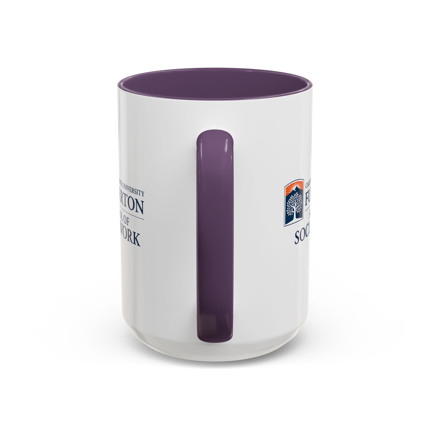 Fullerton School of Social Work Customized Accent Coffee Mug - 15oz