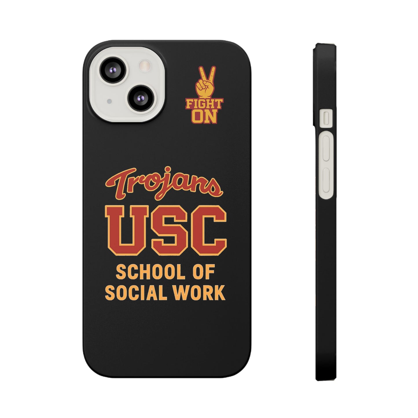USC Trojans Slim I-Phone Case - School of Social Work (Black)