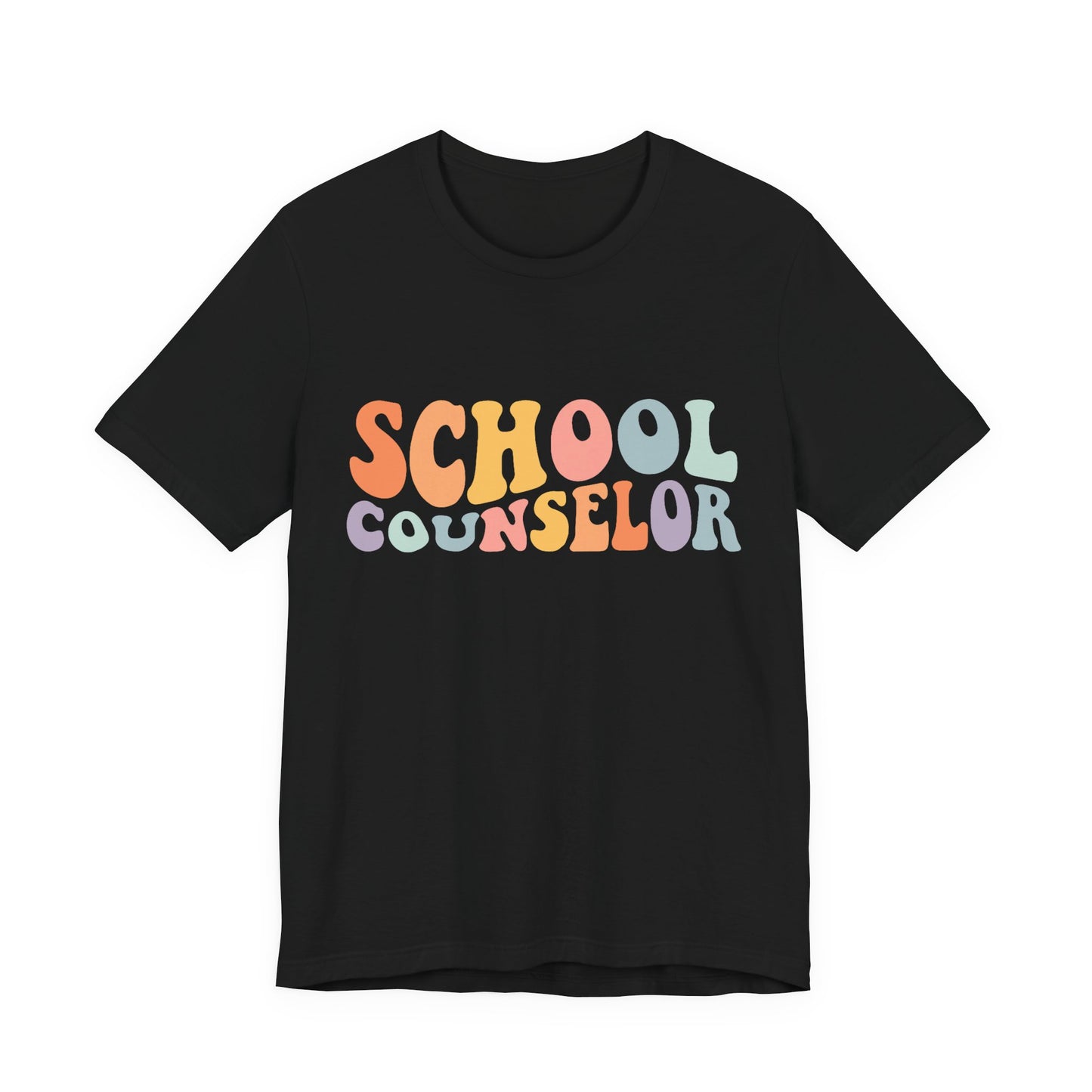 Unisex School Counselor Retro Shirt — Colorful Counseling Appreciation Tee