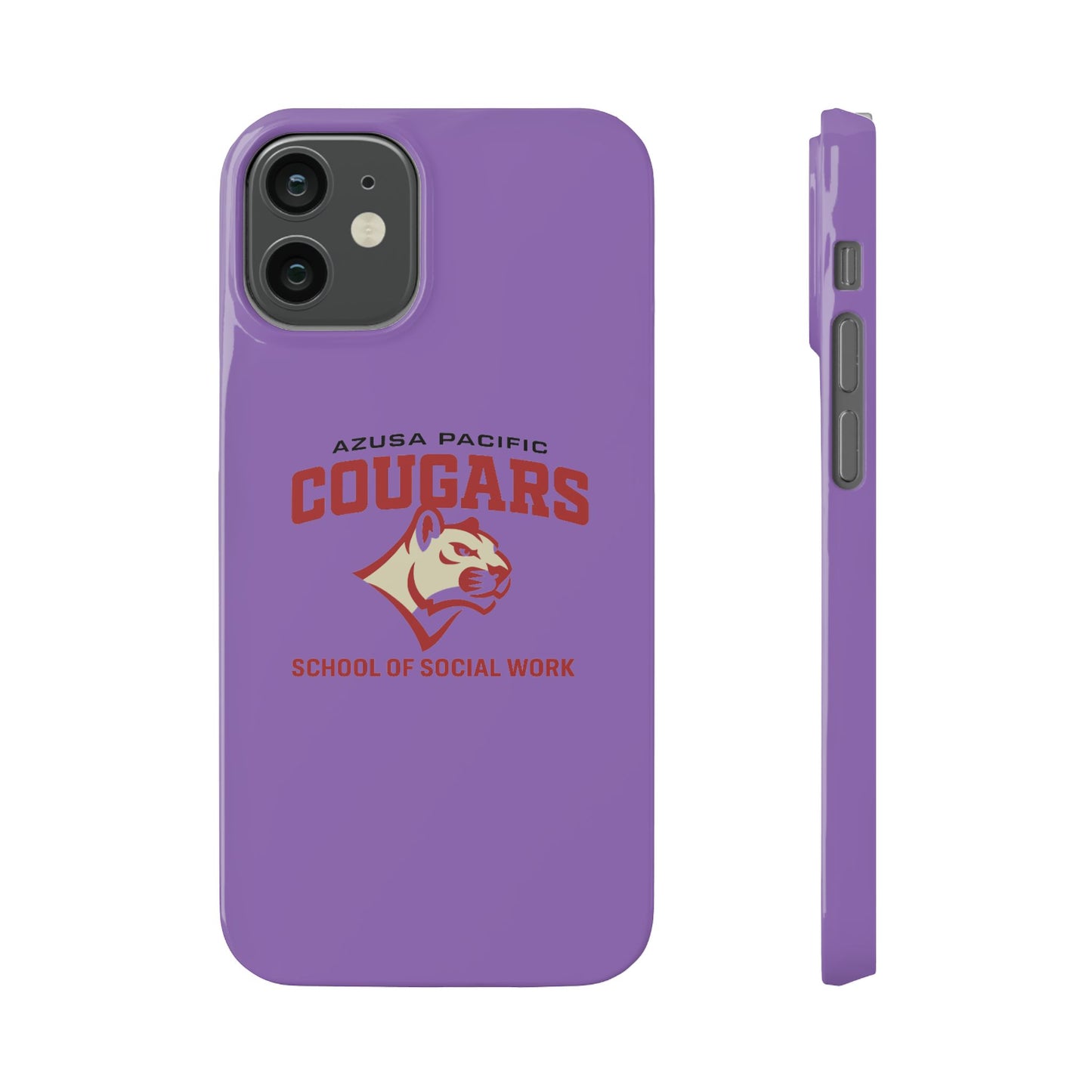 Azuza Pacific University - Slim I-Phone Case - School of Social Work (Light Purple)