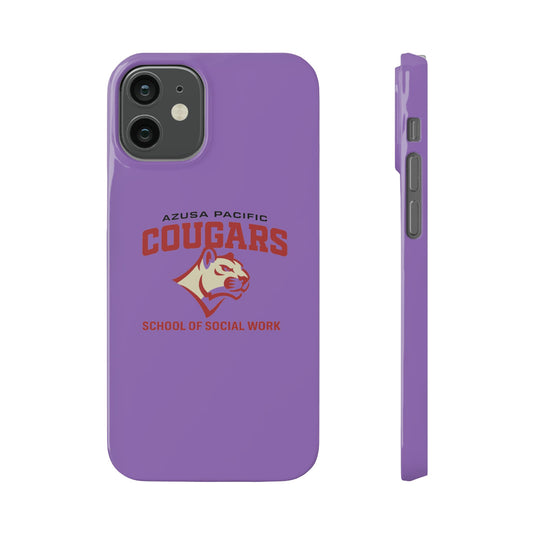 Azuza Pacific University - Slim I-Phone Case - School of Social Work (Light Purple)