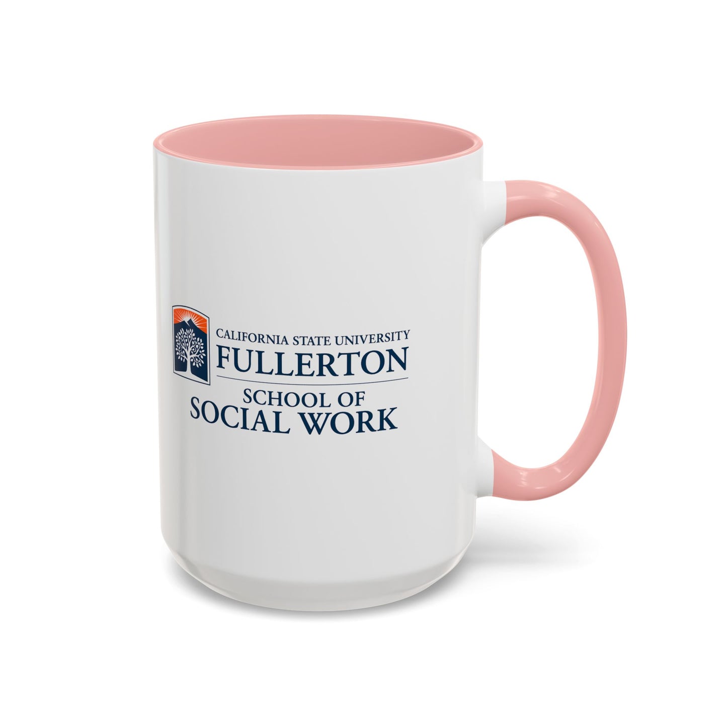 Fullerton School of Social Work Customized Accent Coffee Mug - 15oz