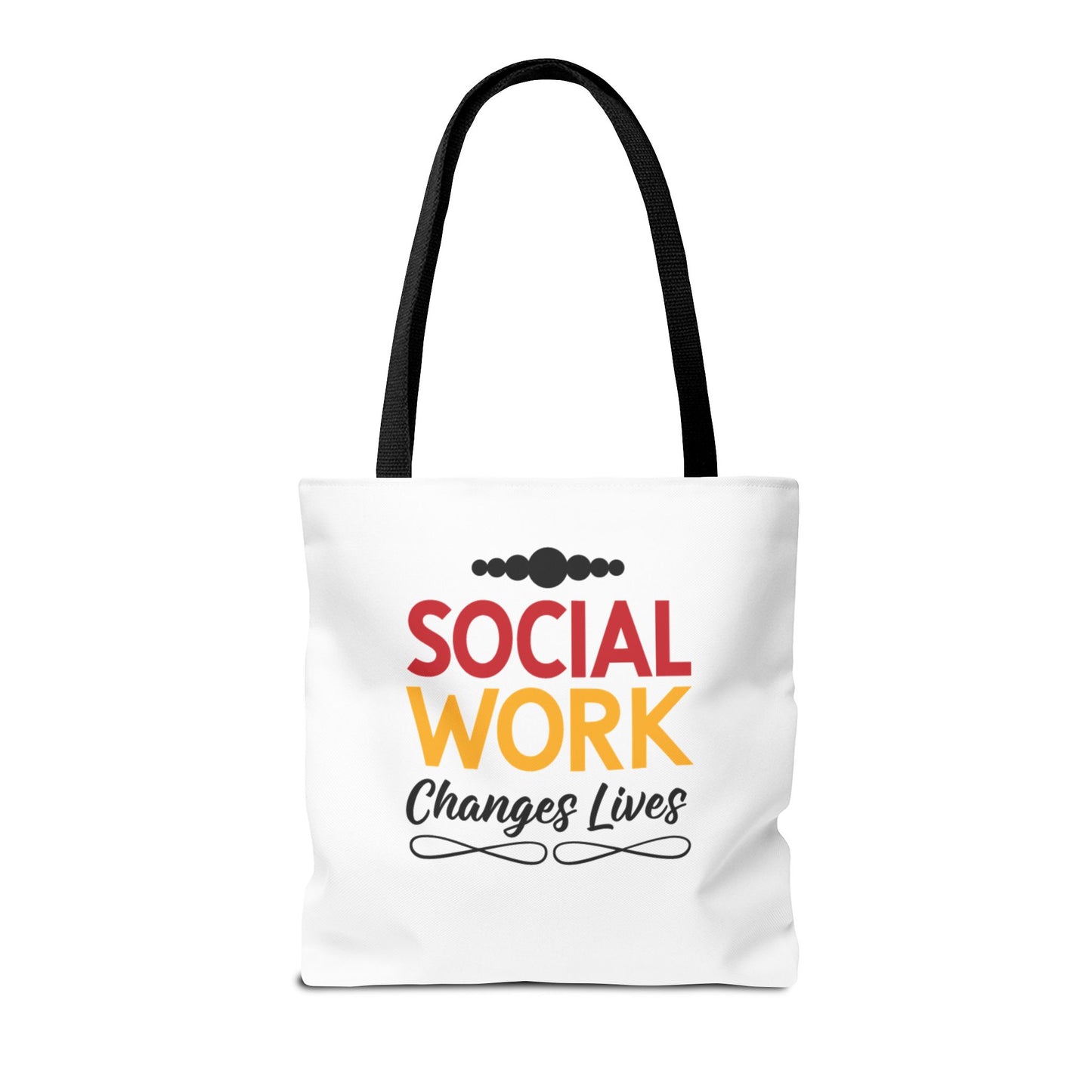 Social Worker Tote Bag — Inspirational "Social Workers Inspire Change" Two Side Design