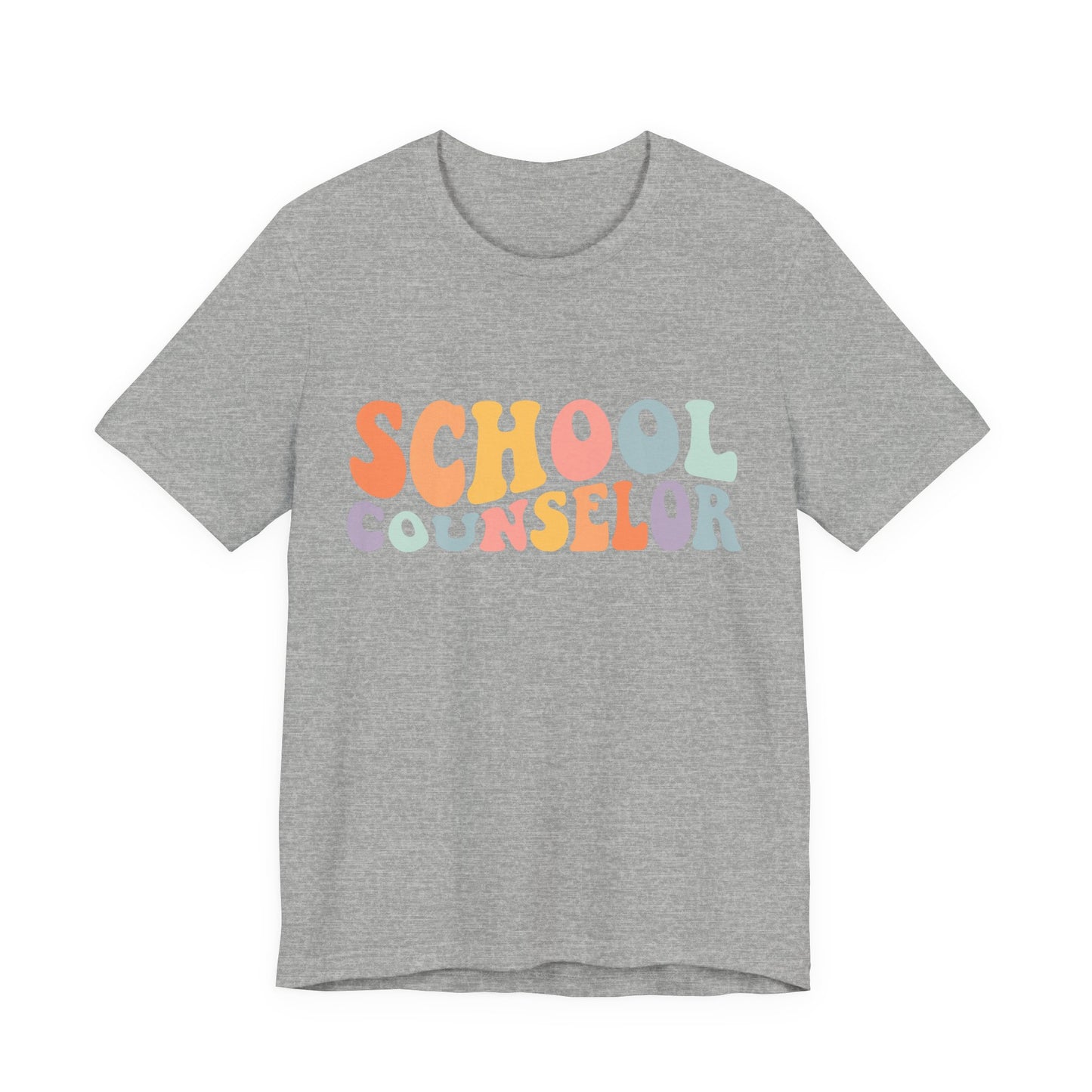 Unisex School Counselor Retro Shirt — Colorful Counseling Appreciation Tee