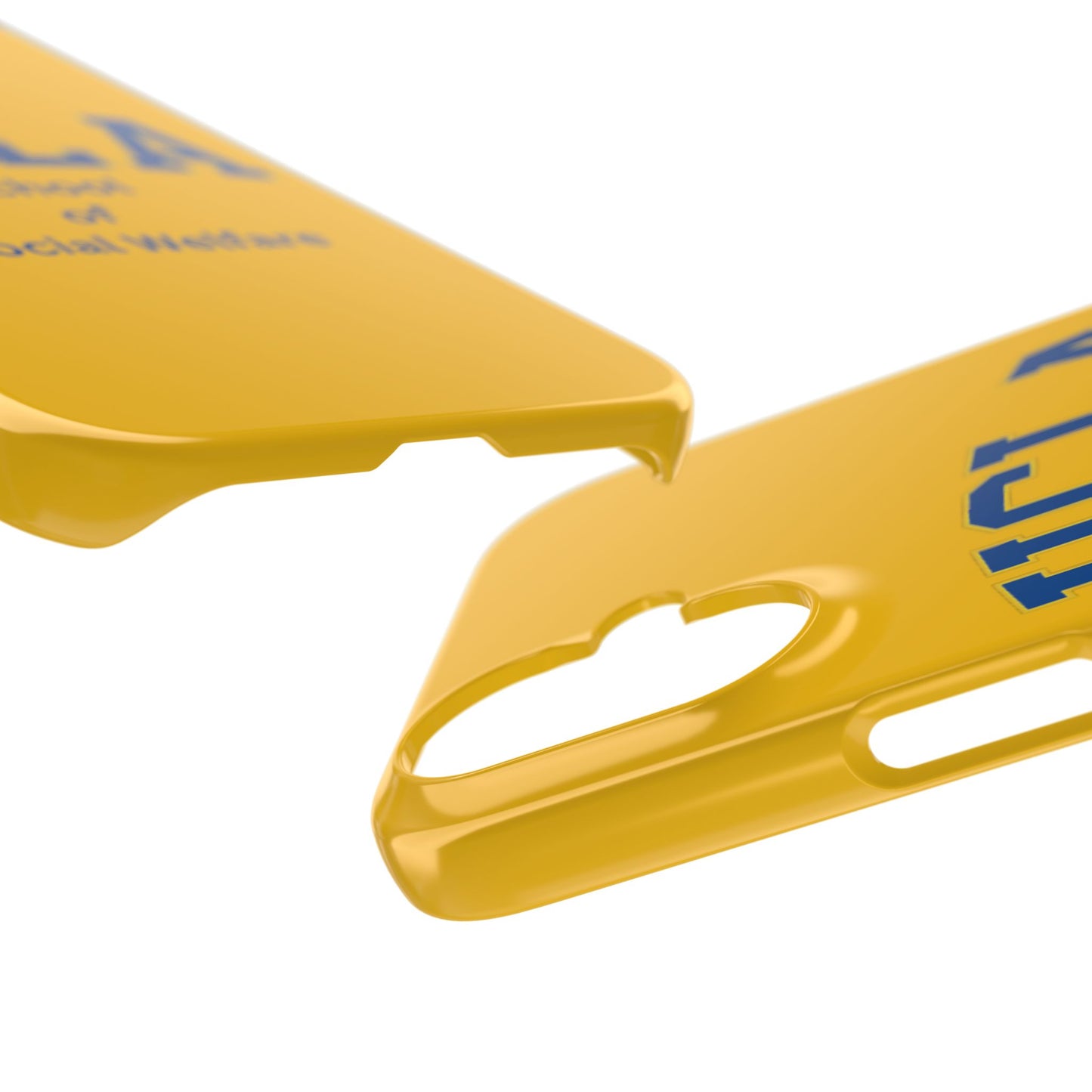 UCLA Slim I-Phone Case - School of Social Welfare-Text Logo (Yellow)