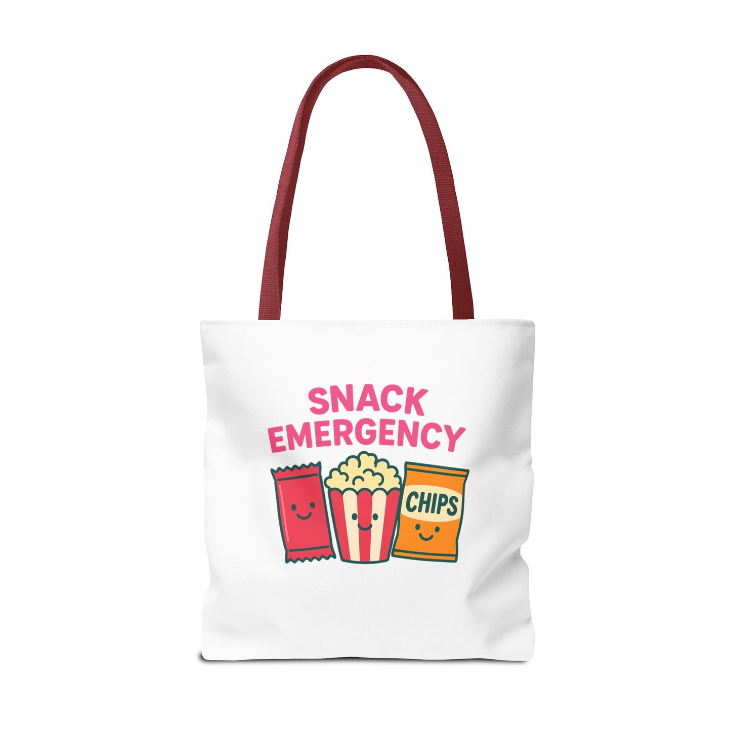 Snack Emergency Tote Bag — "This Is My Emergency Snack Bag" Cute Grocery/Everyday Carry (Social Work/Mental Health)