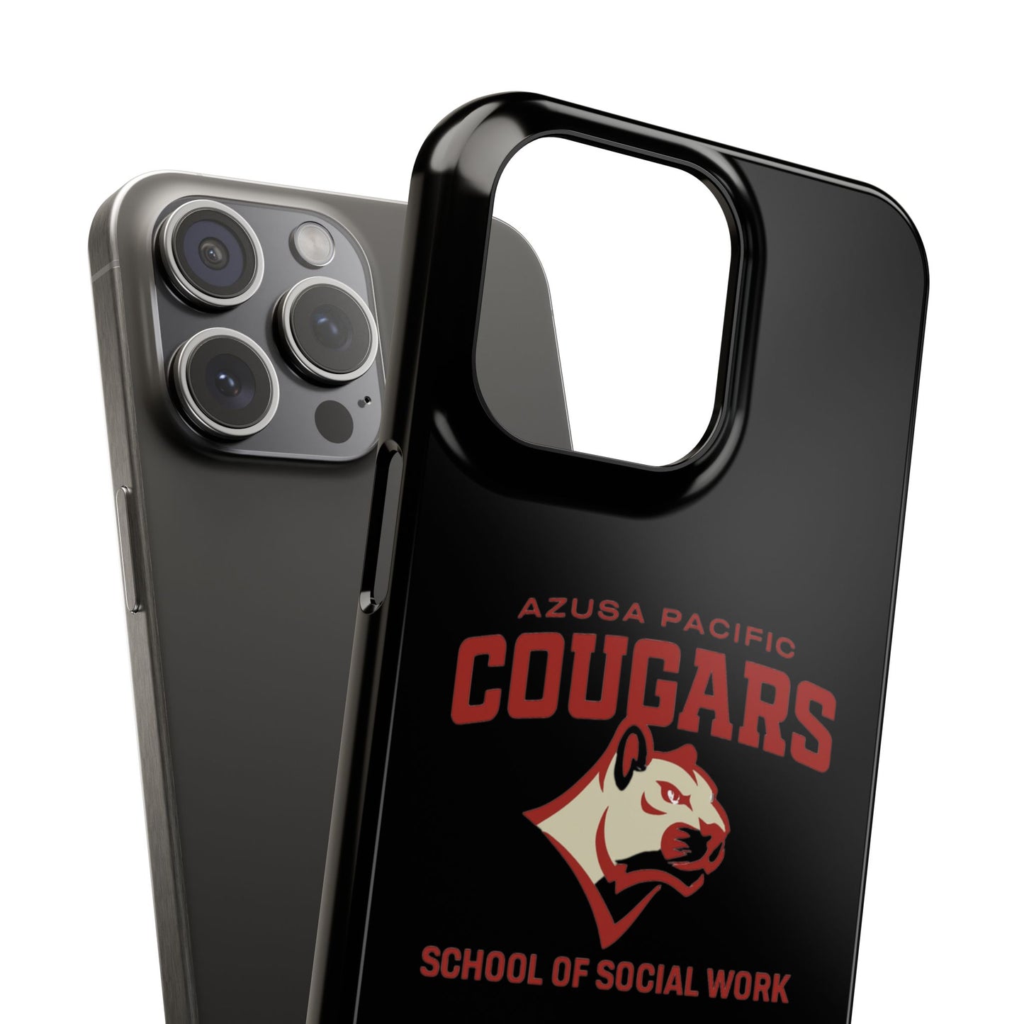 Azuza Pacific University - Slim I-Phone Case - School of Social Work (Black)