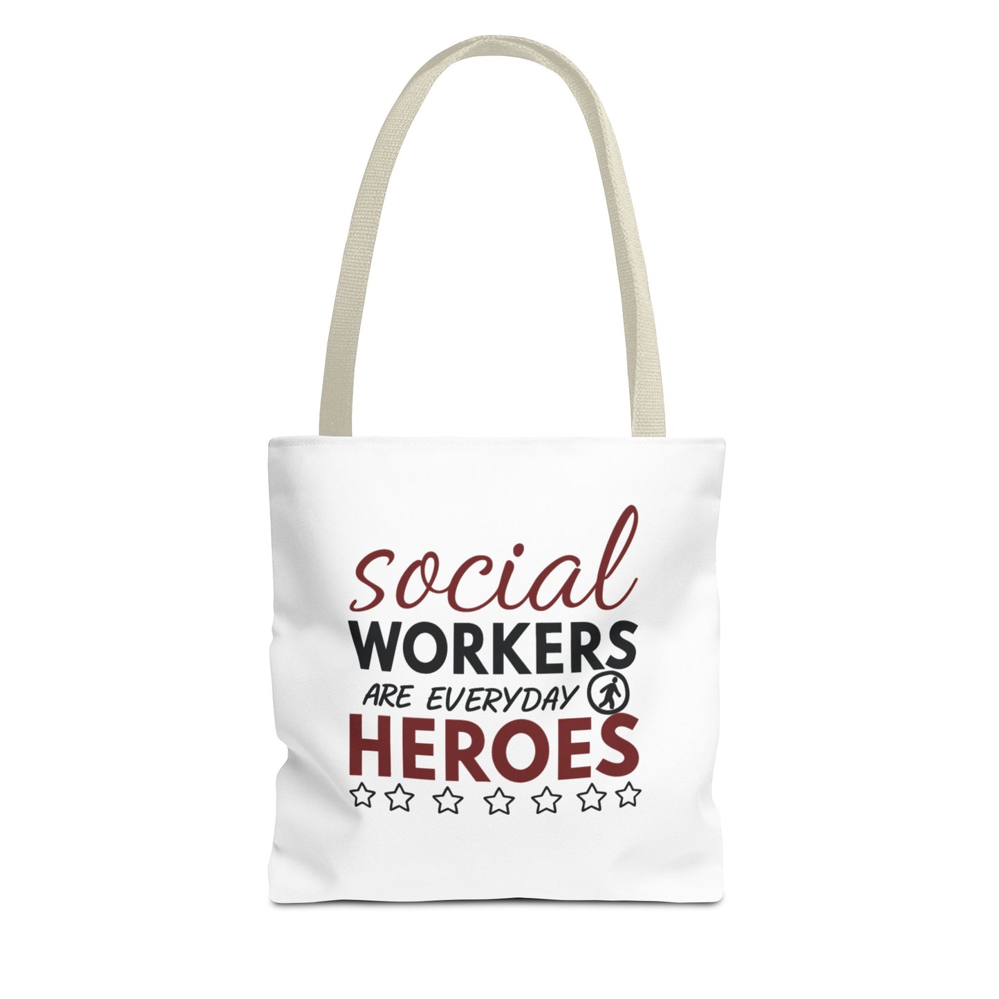 Social Worker Tote Bag — "Social Workers Are Everyday Heroes" / "Social Worker Change the World" Reusable Gift