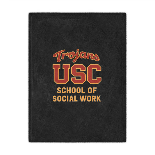 USC - School of Social Work Mini Blanket - Great for your office chair or your couch at home!