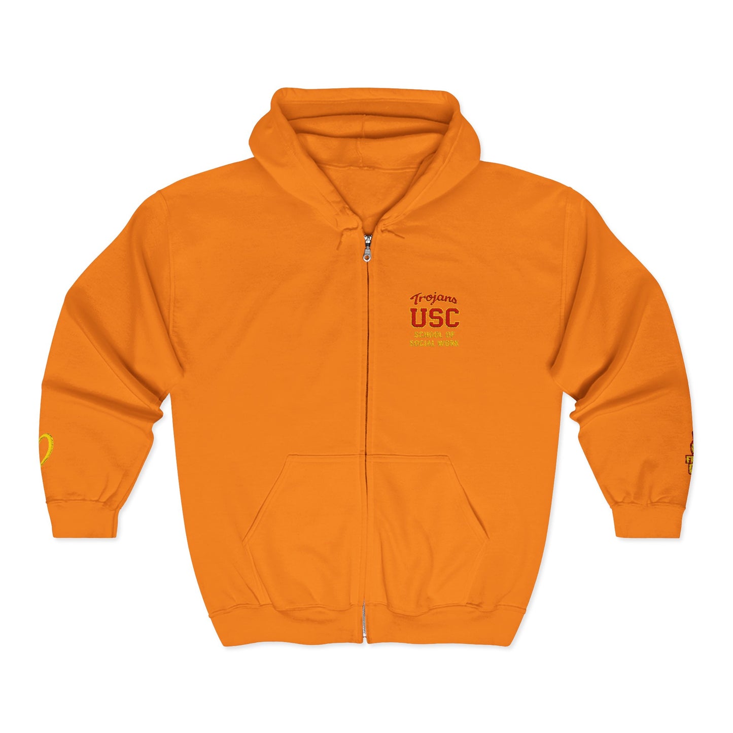 USC School of Social Work -Unisex Heavy Blend™ Full Zip Hooded Sweatshirt - Ultimate Comfort for Fans