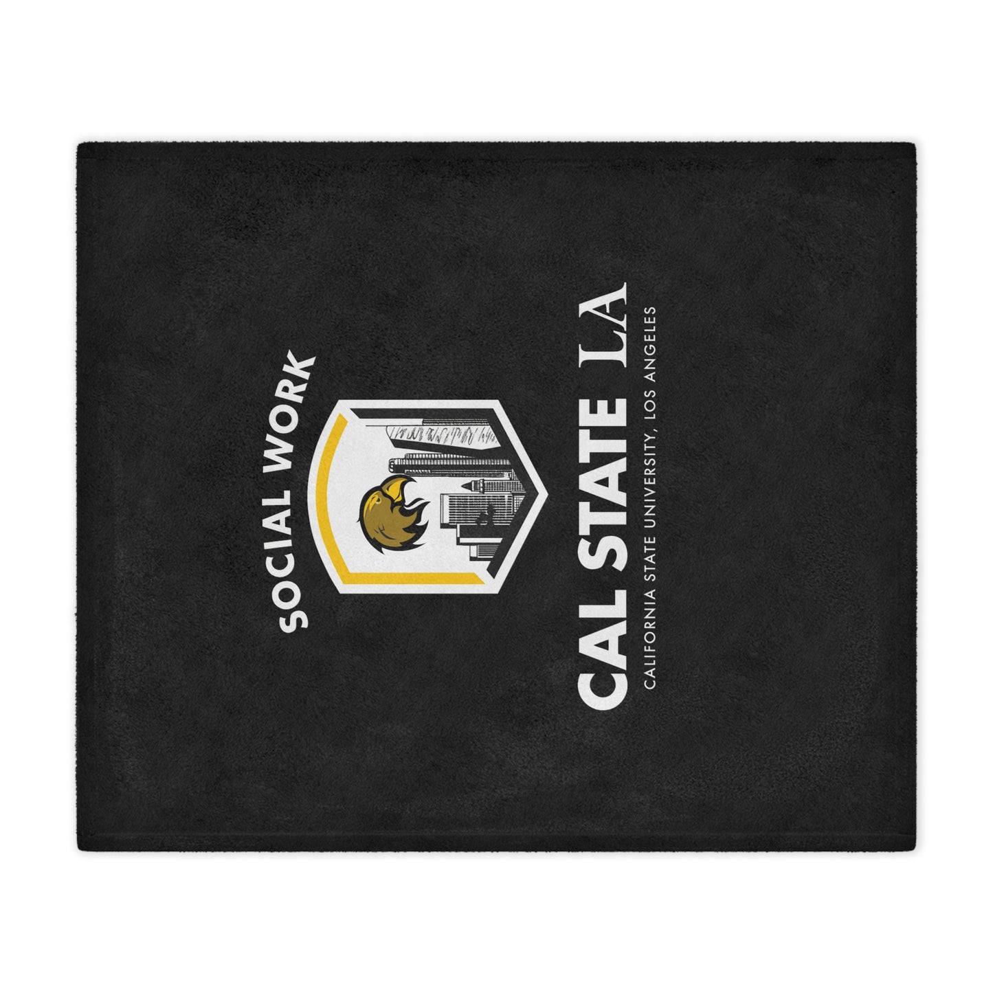 CSULA School of Social Work Mini Blanket - Great for your office chair or your couch at home!