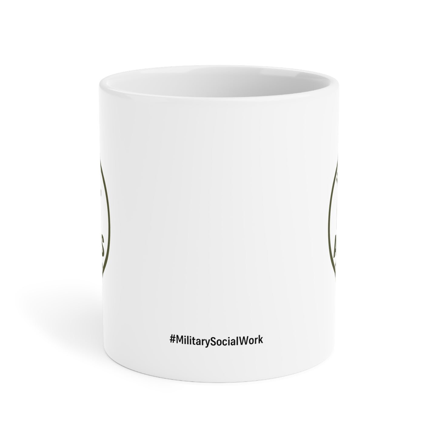 Military Social Work- "Fluent in Acronyms and Emotions" Ceramic Mug - Supportive Coffee/Tea Cup for Self-Care Enthusiasts