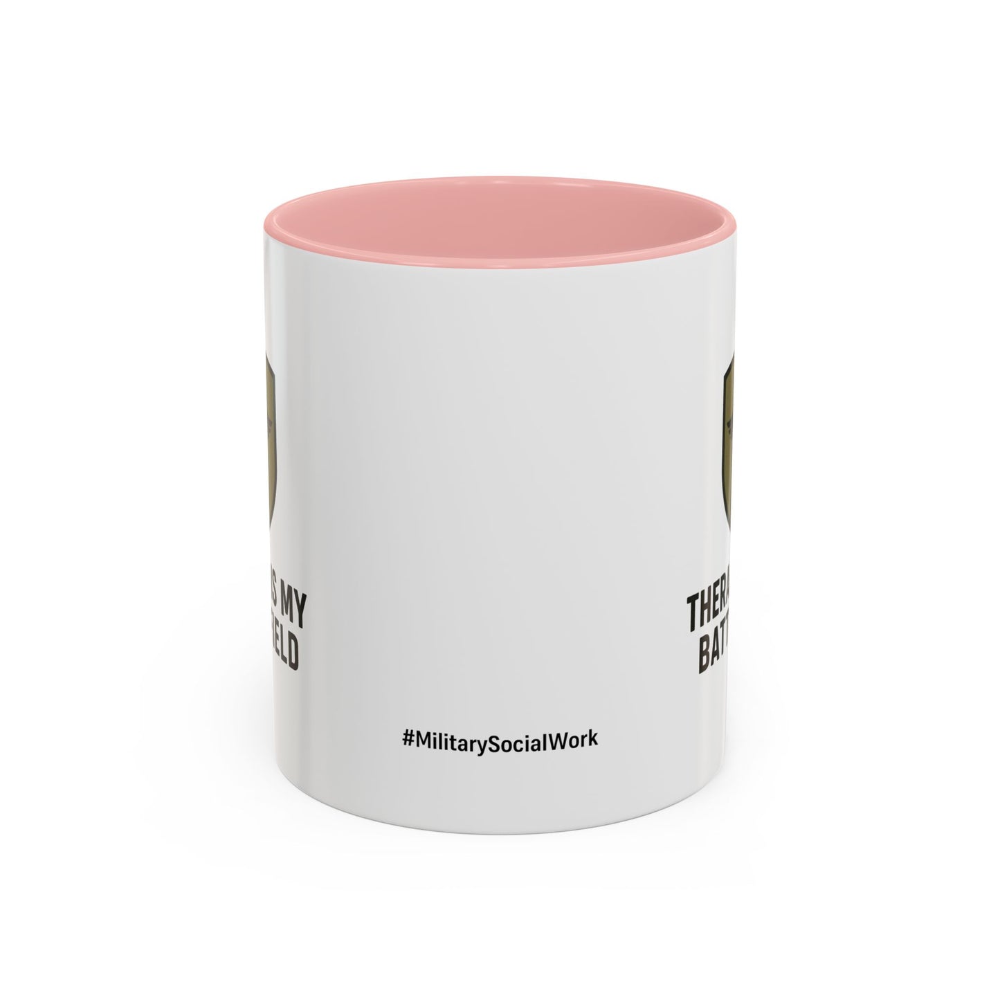 Military Social Work -Empowering Coffee Mug - "Therapy is My Battlefield" - Perfect Gift for Advocates and Supporters