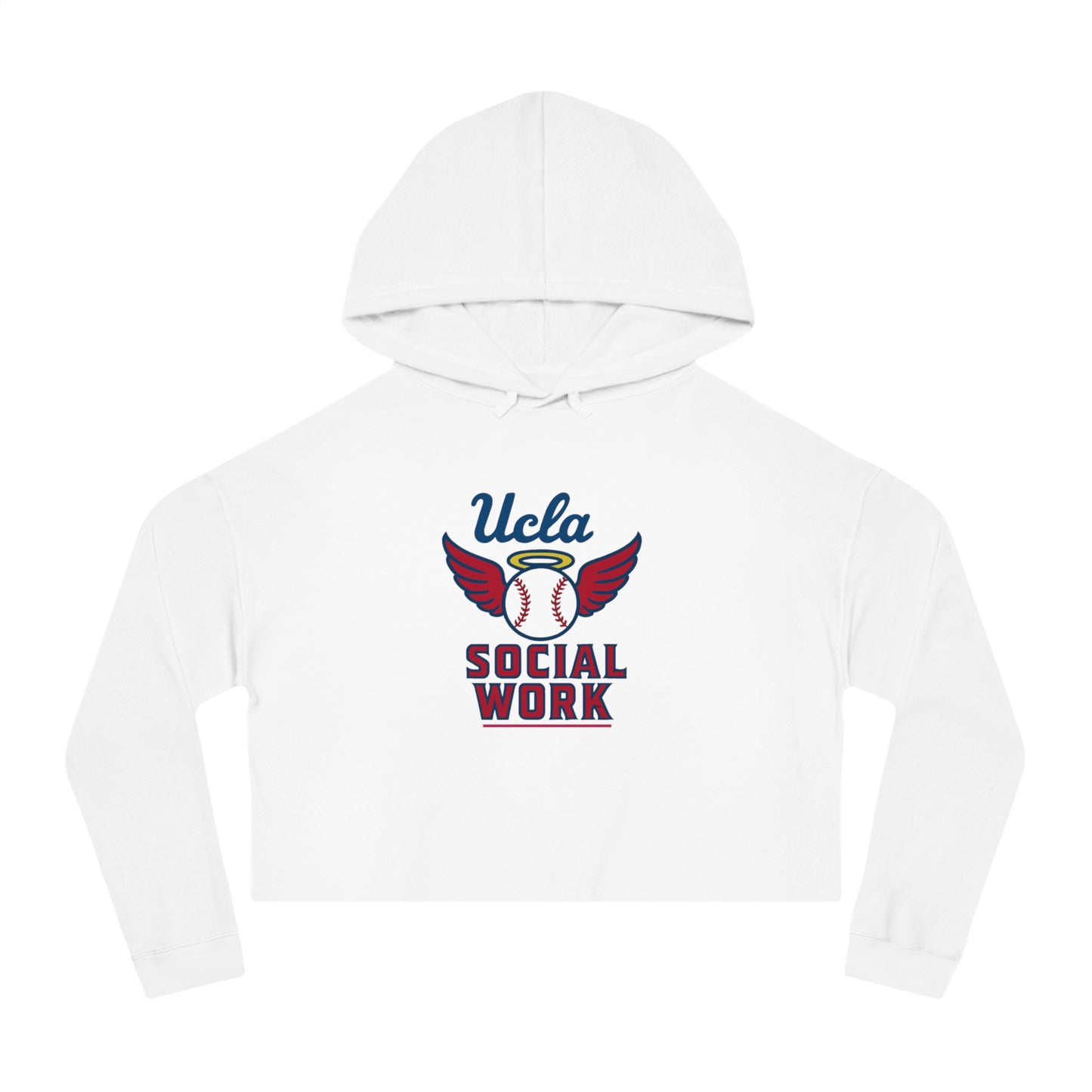 UCLA Social Work Women's Cropped Hooded Sweatshirt