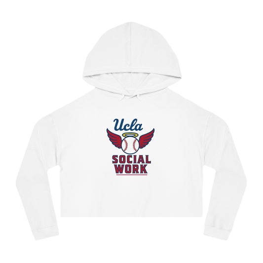 UCLA Social Work Women's Cropped Hooded Sweatshirt