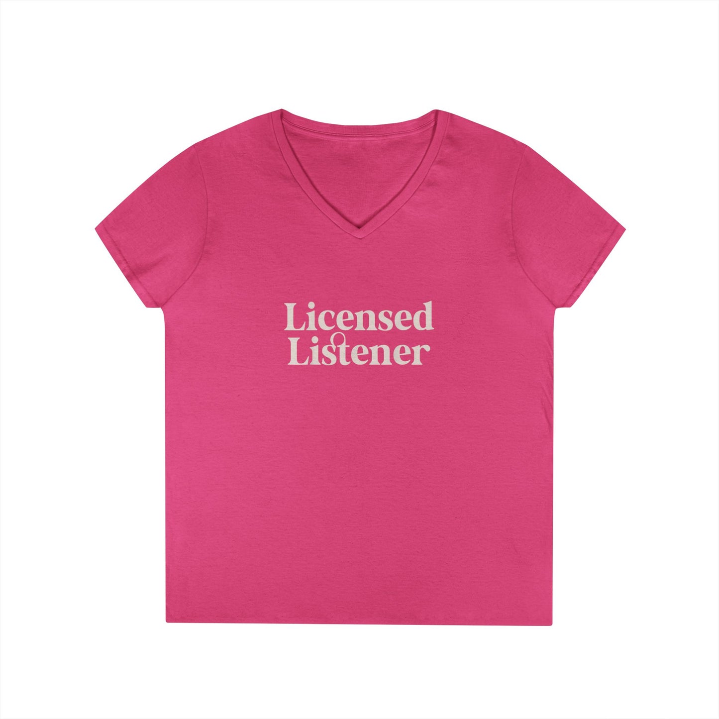 Women's Licensed Listener V-Neck T-Shirt - School Social Worker