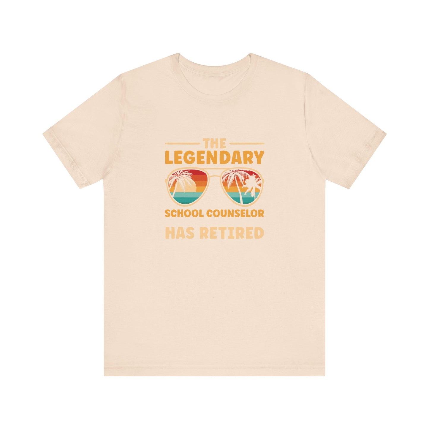 Unisex The Legendary School Counselor Has Retired T-Shirt — Retirement Gift Tee for Counselors