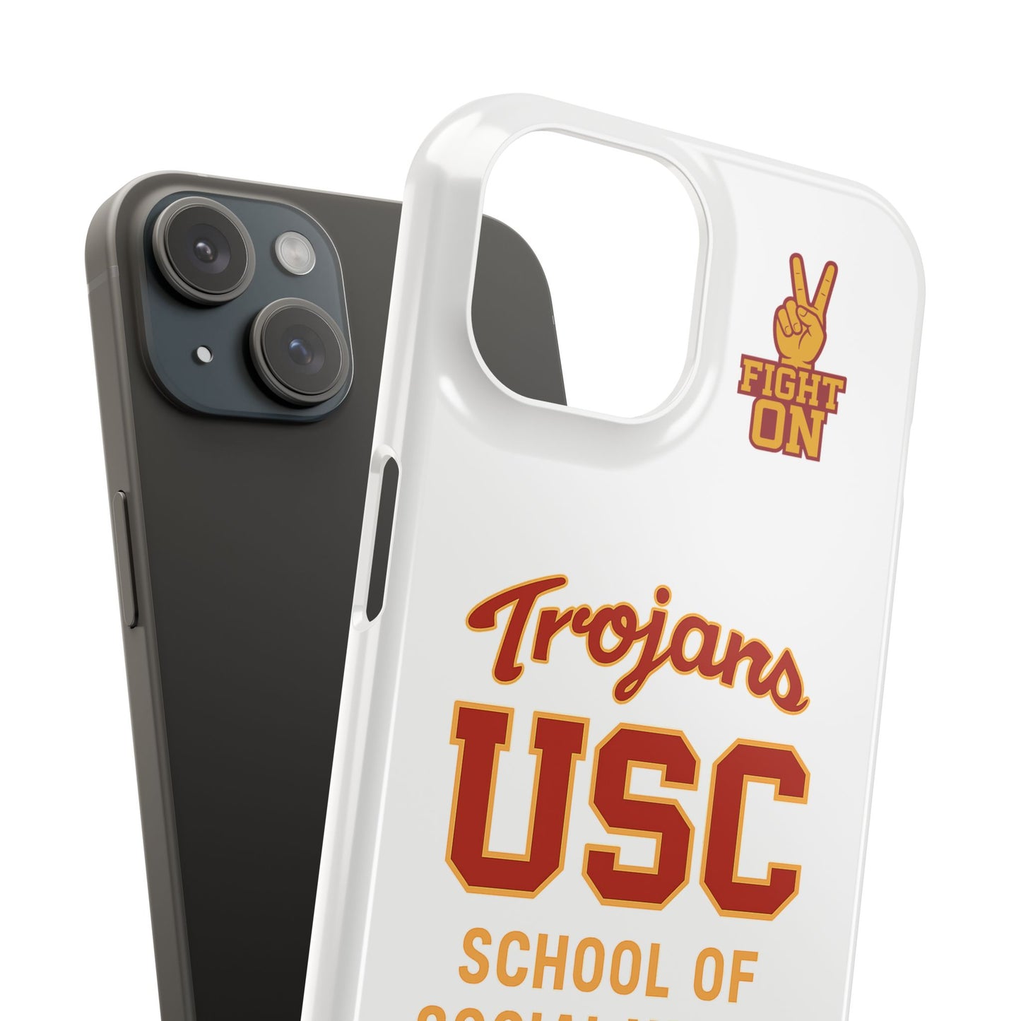 USC Trojans Slim I-Phone Case - School of Social Work (White)
