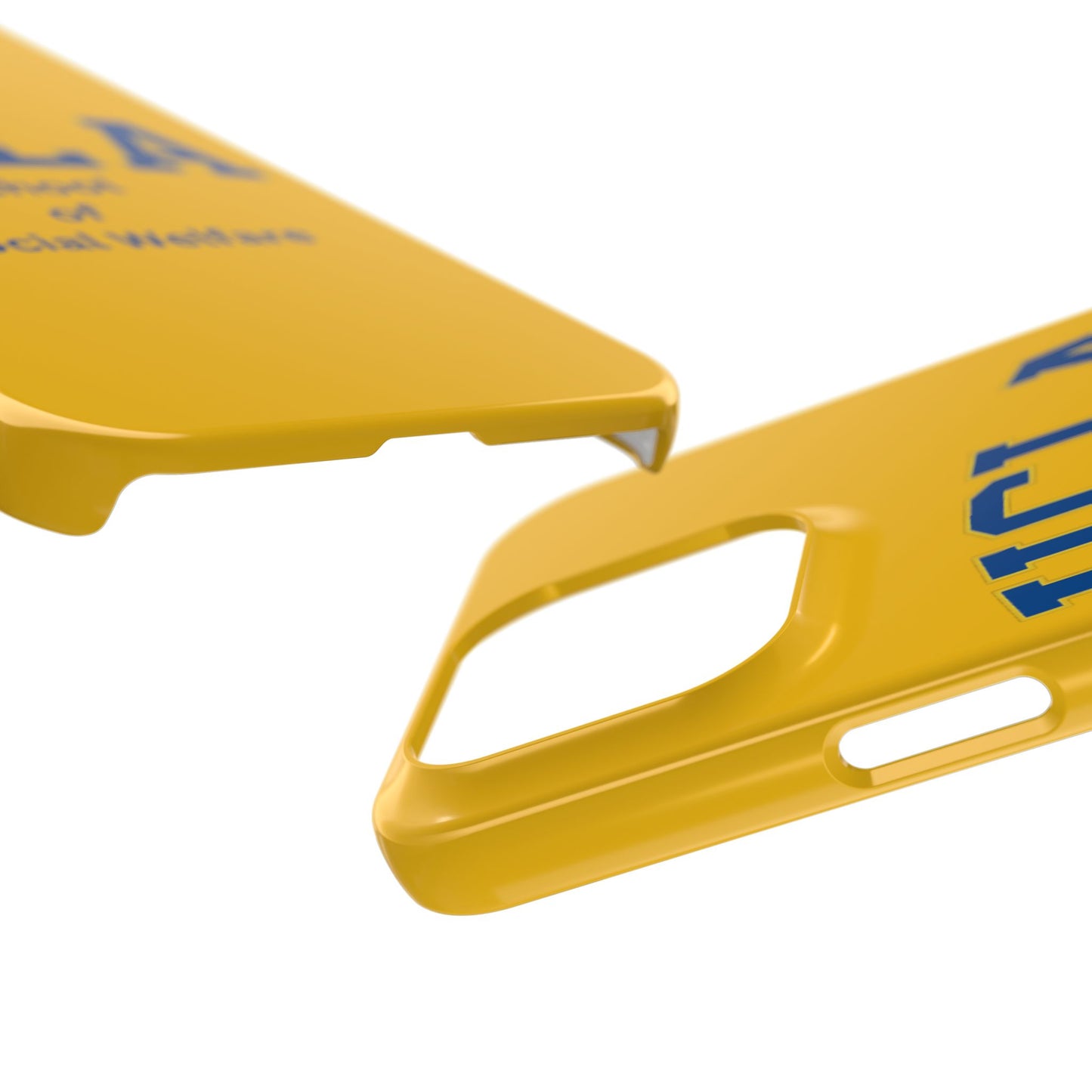 UCLA Slim I-Phone Case - School of Social Welfare-Text Logo (Yellow)