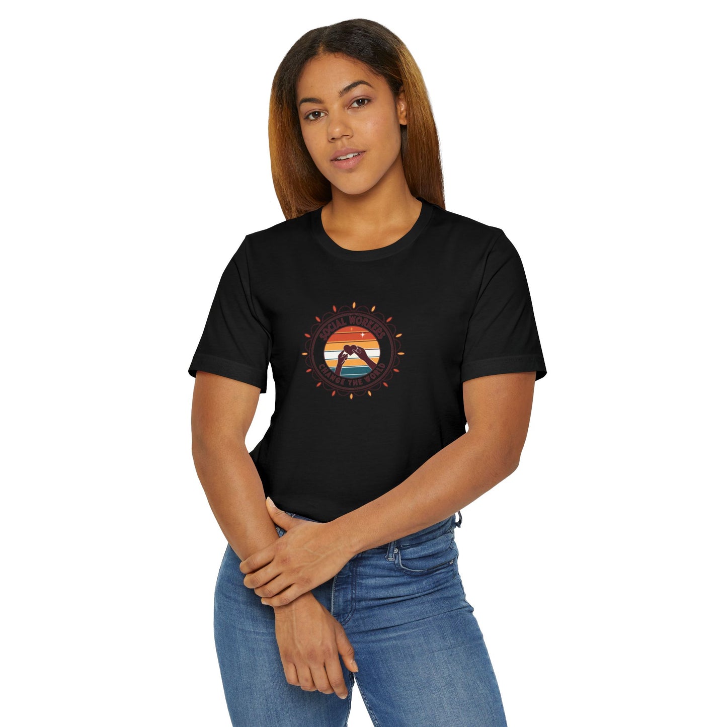 T-Shirt — Soul Worker Retro Sunset Graphic (Find Your Way) - Social Worker