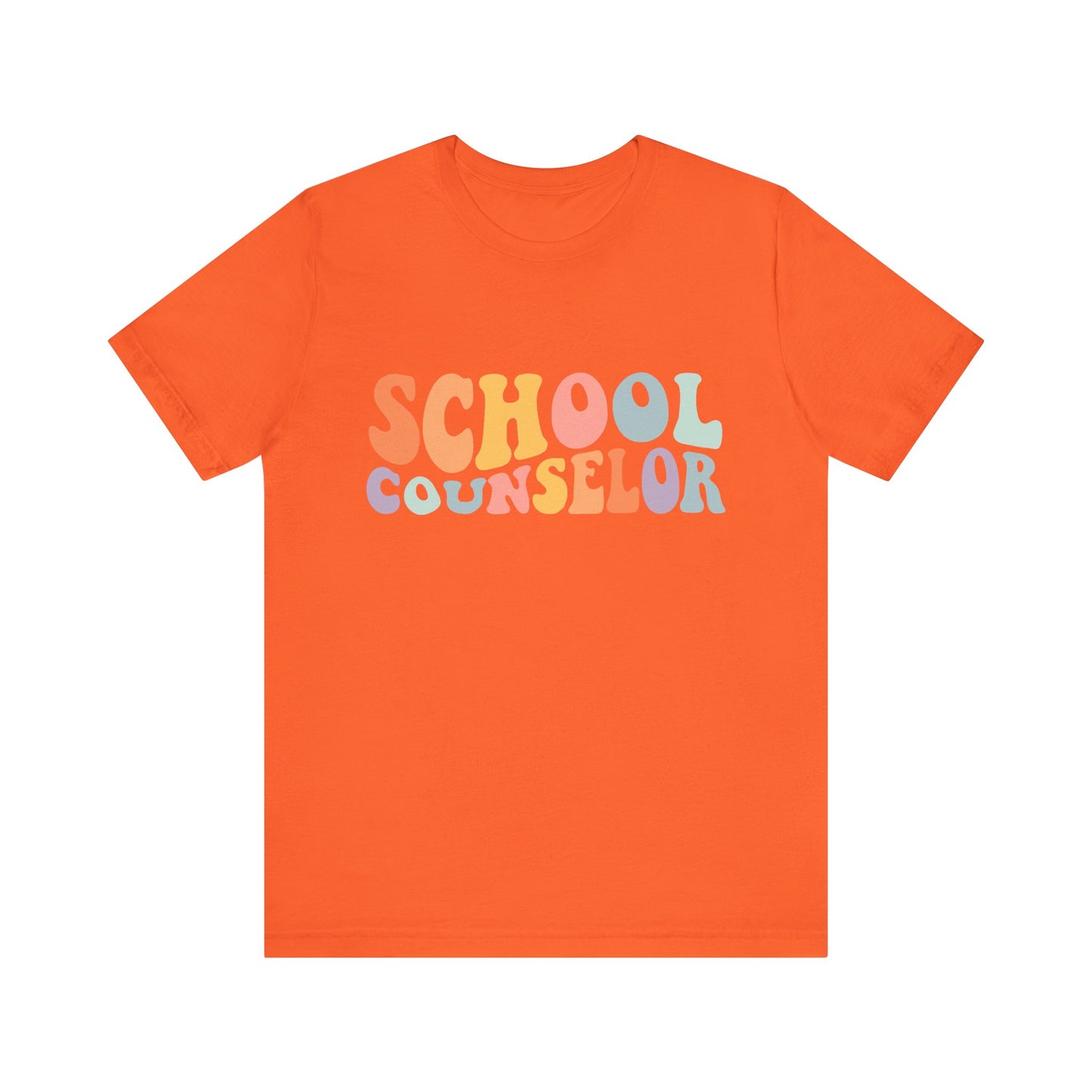 Unisex School Counselor Retro Shirt — Colorful Counseling Appreciation Tee