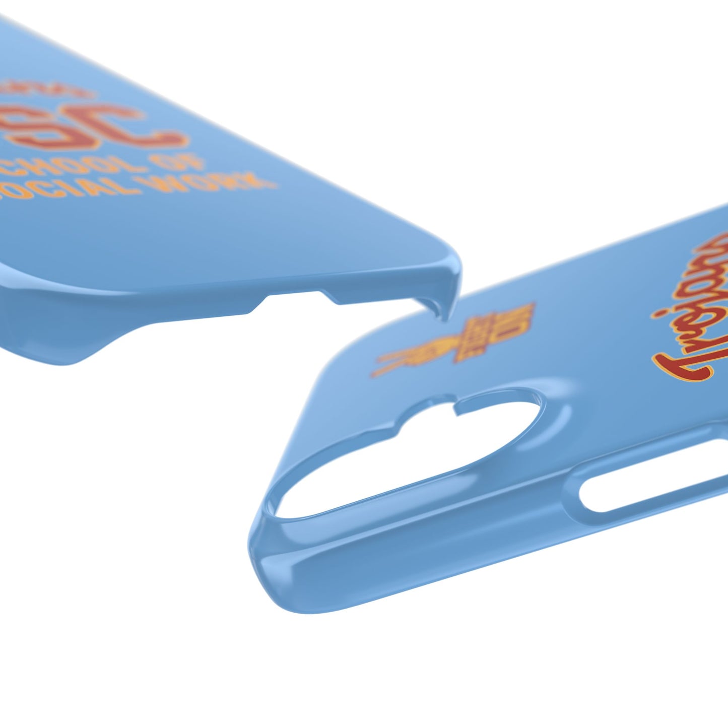 USC Trojans Slim I-Phone Case - School of Social Work (Light Blue)