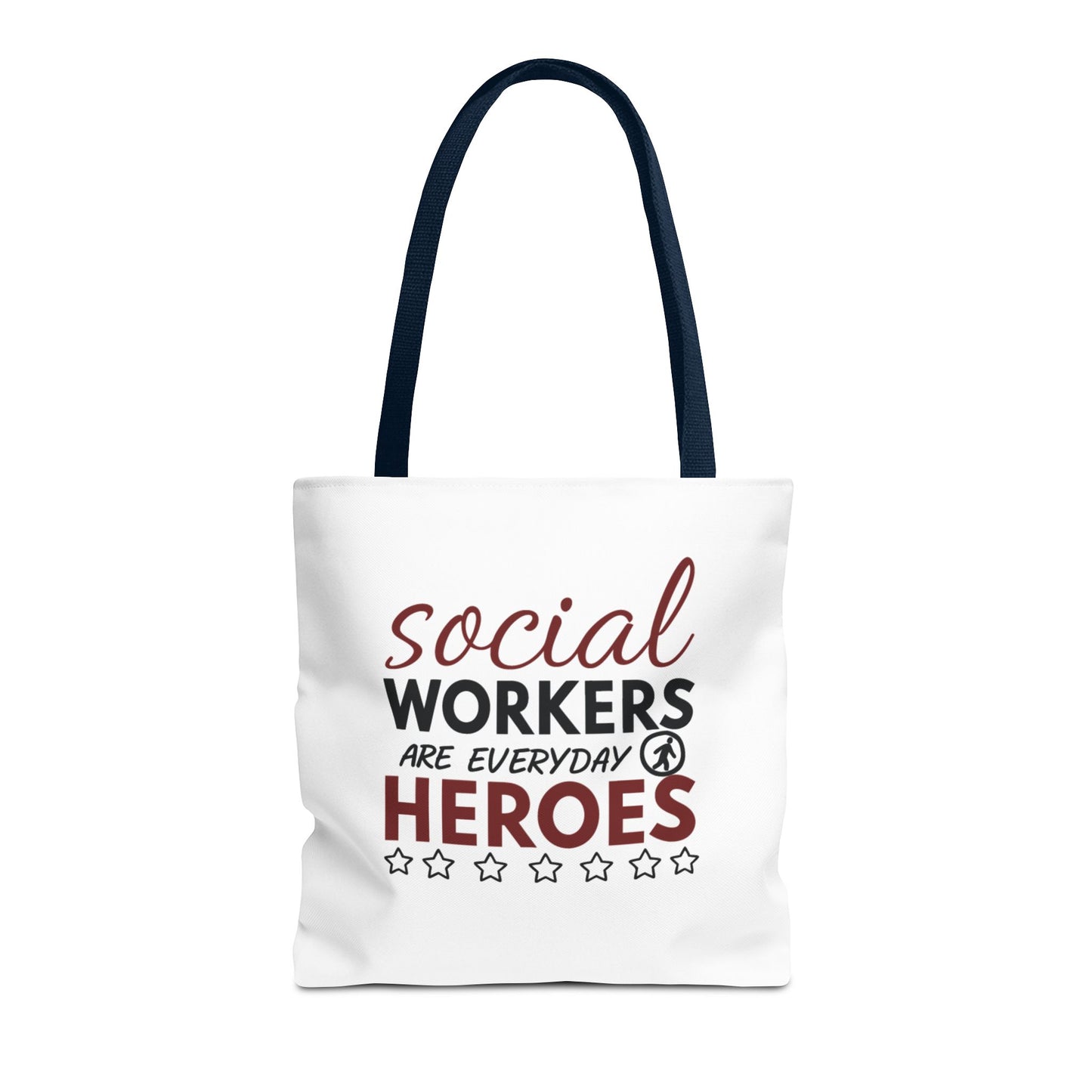 Social Worker Tote Bag — "Social Workers Are Everyday Heroes" / "Social Worker Change the World" Reusable Gift