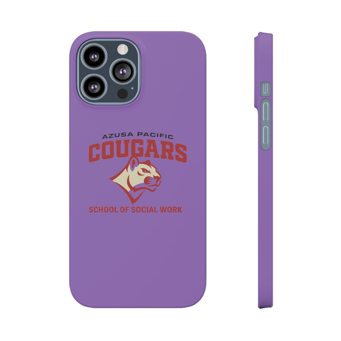 Azuza Pacific University - Slim I-Phone Case - School of Social Work (Light Purple)