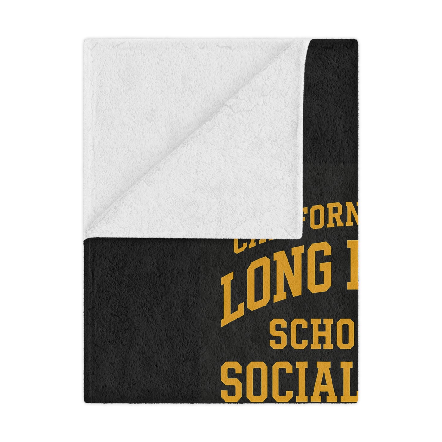 CSULB School of Social Work Mini Blanket - Great for your office chair or your couch at home!