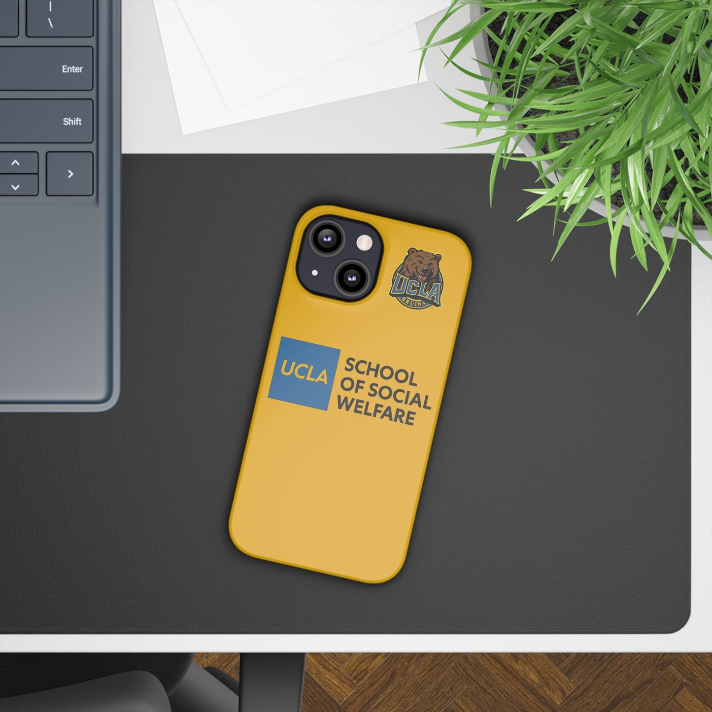 UCLA Slim I-Phone Case - School of Social Welfare (Yellow)