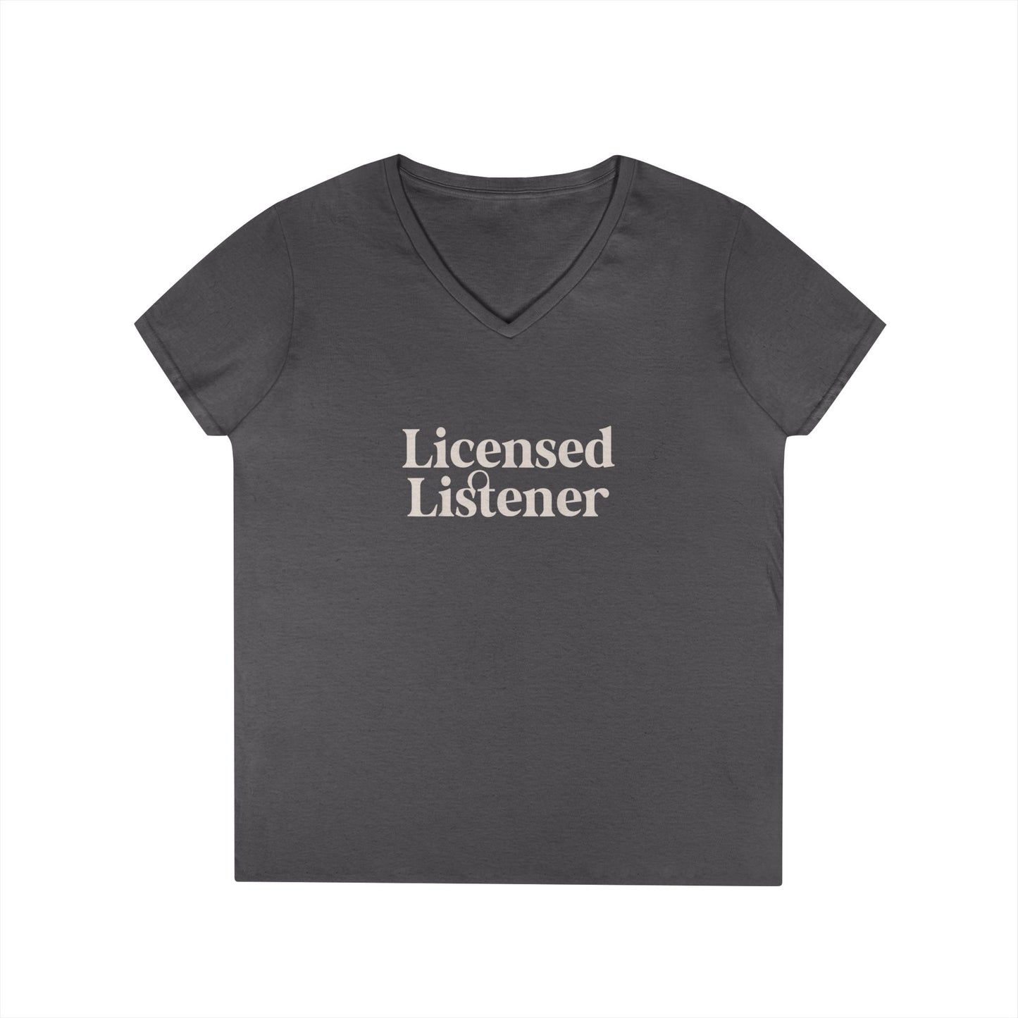 Women's Licensed Listener V-Neck T-Shirt - School Social Worker